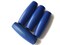 2 Inch Long Large Blue Wood Tube Beads Vintage Wooden Large Hole Macrame Beads bR1